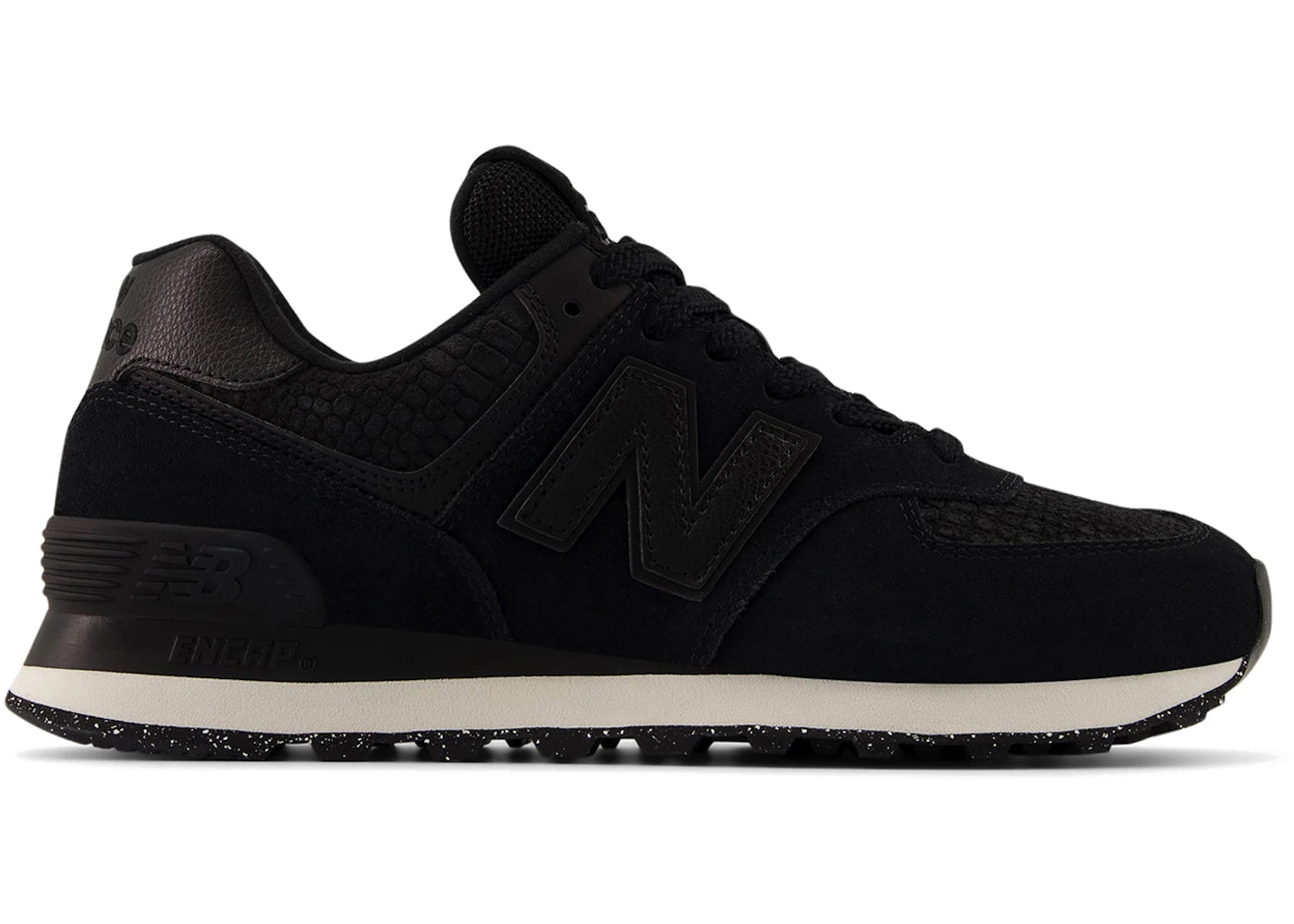 New Balance 574 Black Croc (Women'S)