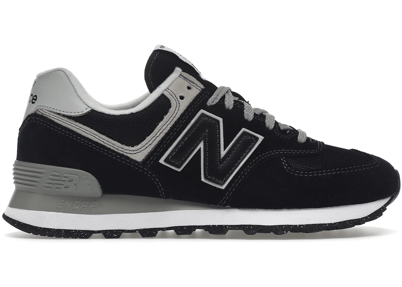 new balance 574 black white