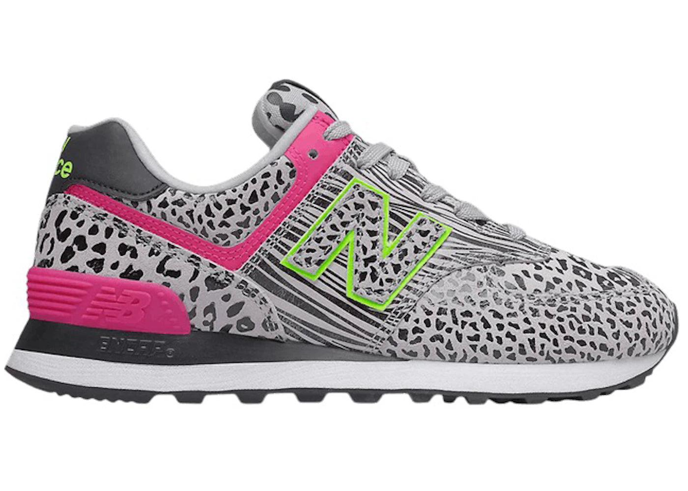 New Balance 574 Cheetah Print Black Grey (Women'S)