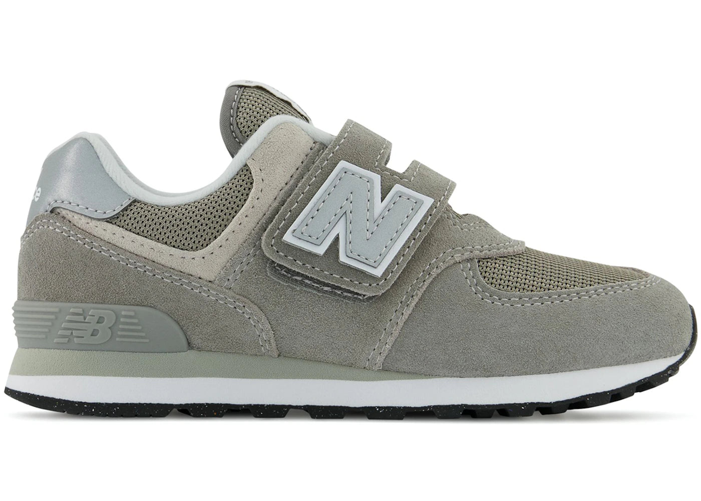 New Balance 574 Core Hook And Loop Grey White (Ps)