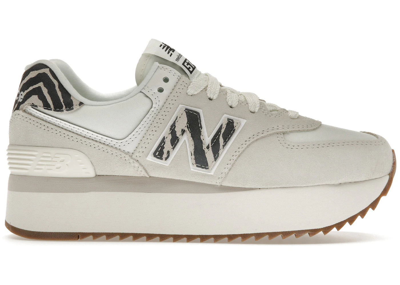 New Balance 574 Plus Sea Salt Animal Print (Women'S)