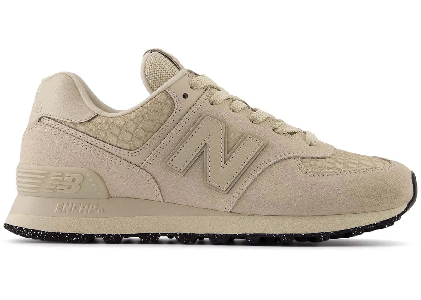 New Balance 574 White Bone Croc (Women'S)