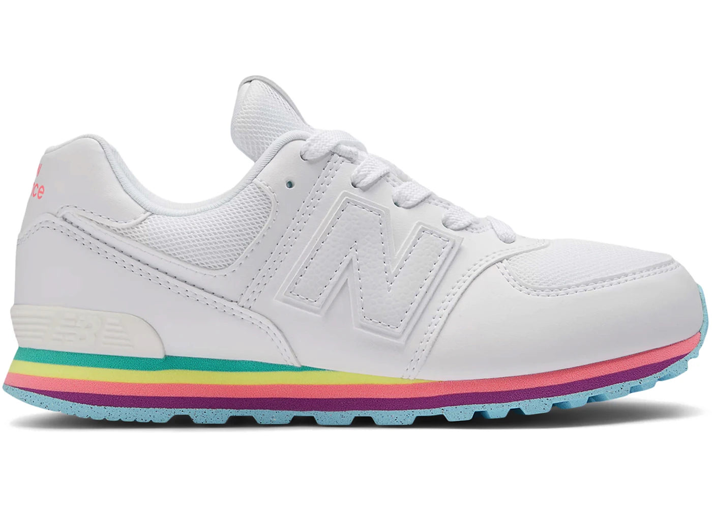 New Balance 574 White Multi (Gs)