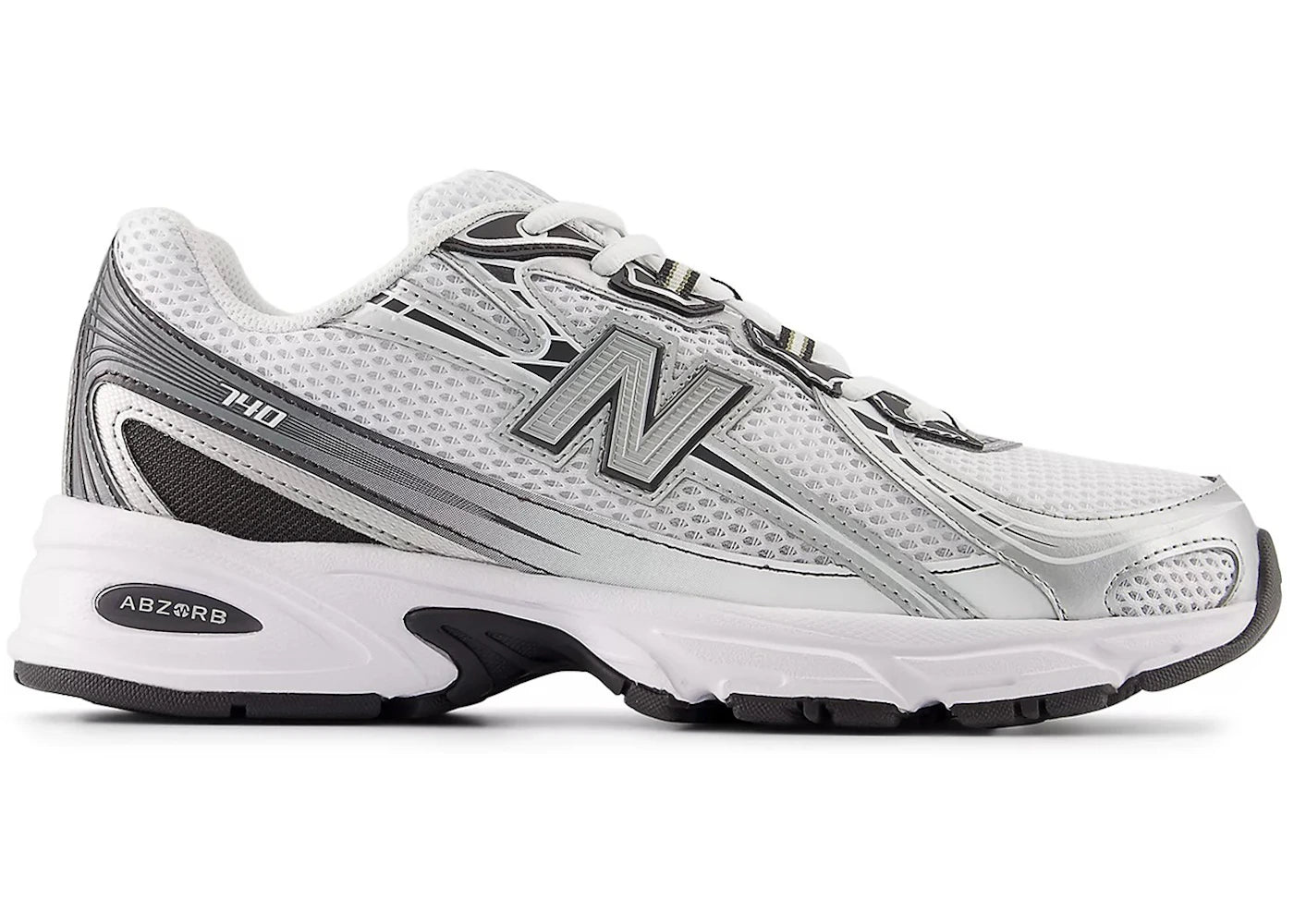 New Balance 740 White Metallic Silver Black
