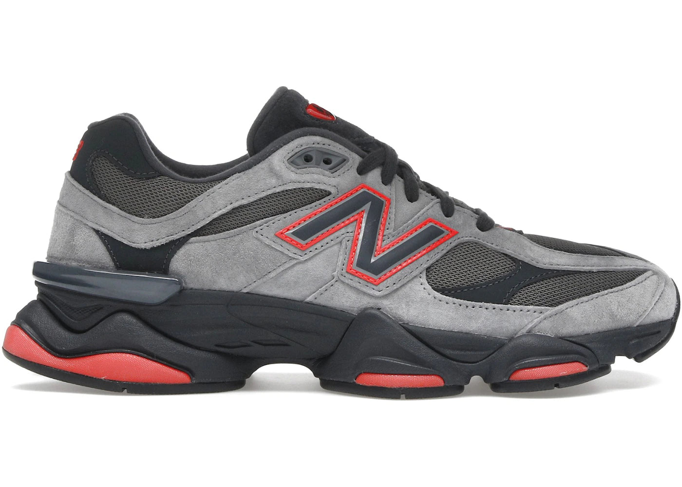 New Balance 9060 Grey Black Red Jd Sports Exclusive