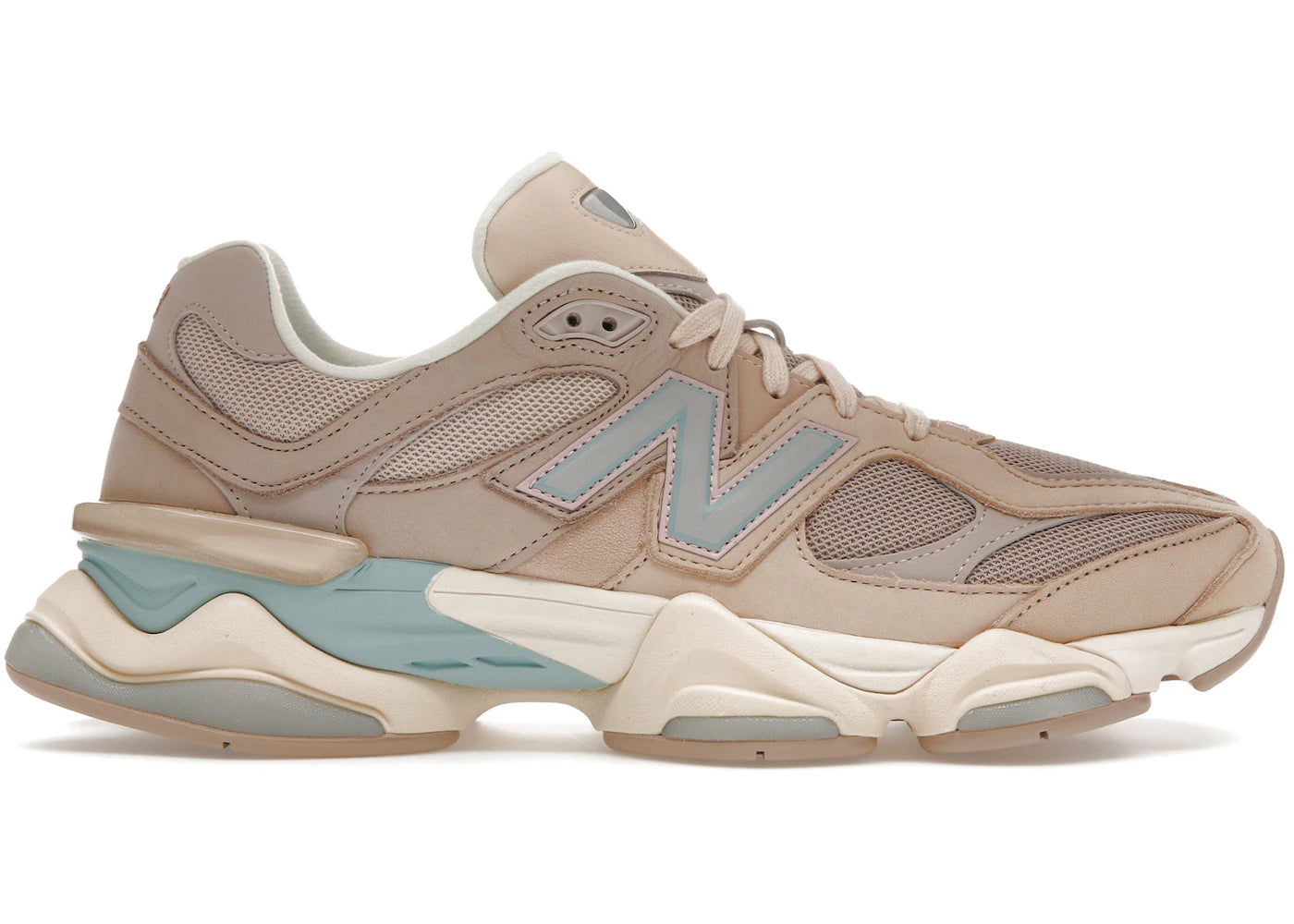New Balance 9060 Ivory Cream Pink Sand