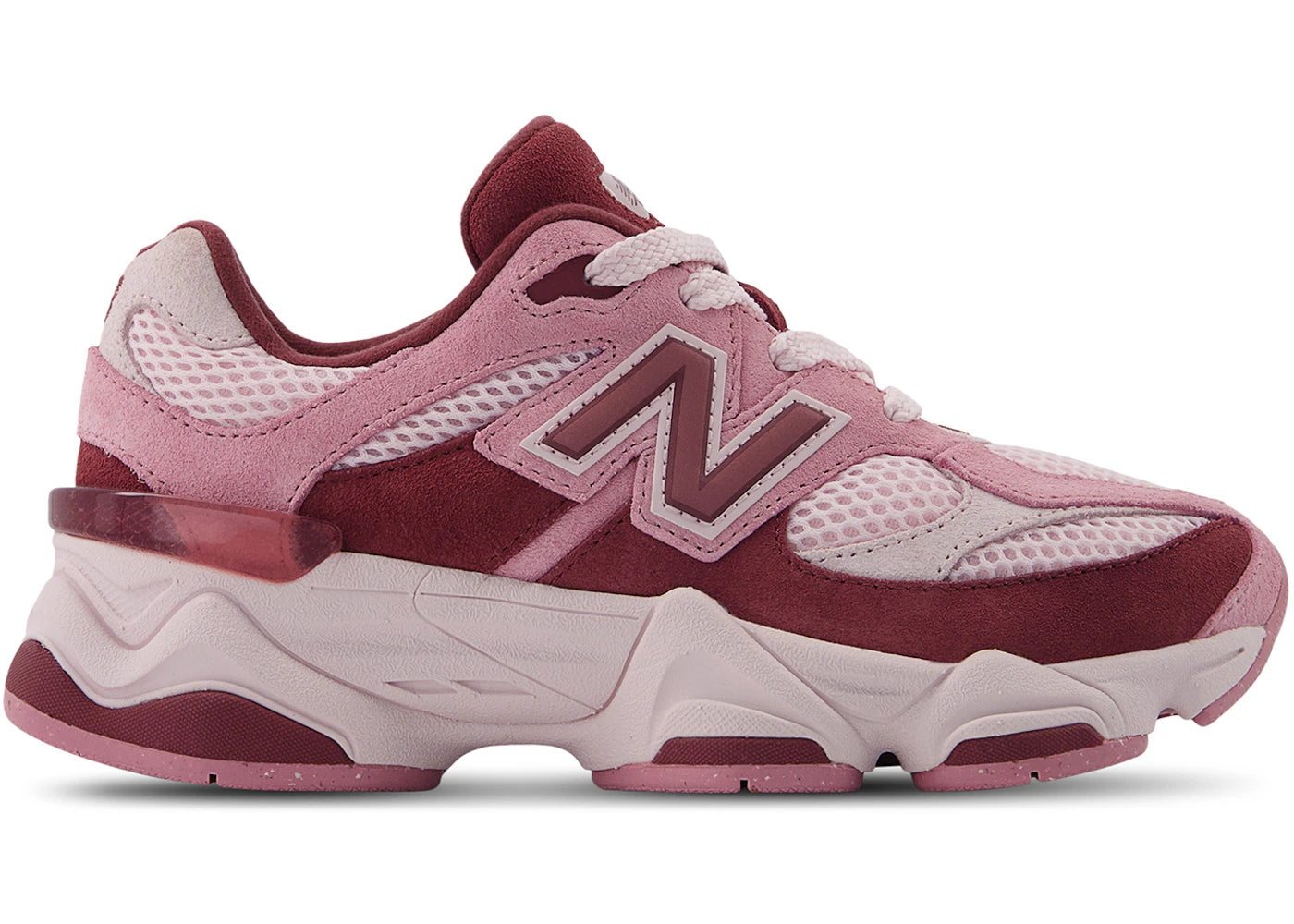 New Balance 9060 Pink Granite Washed Burgundy (Ps)