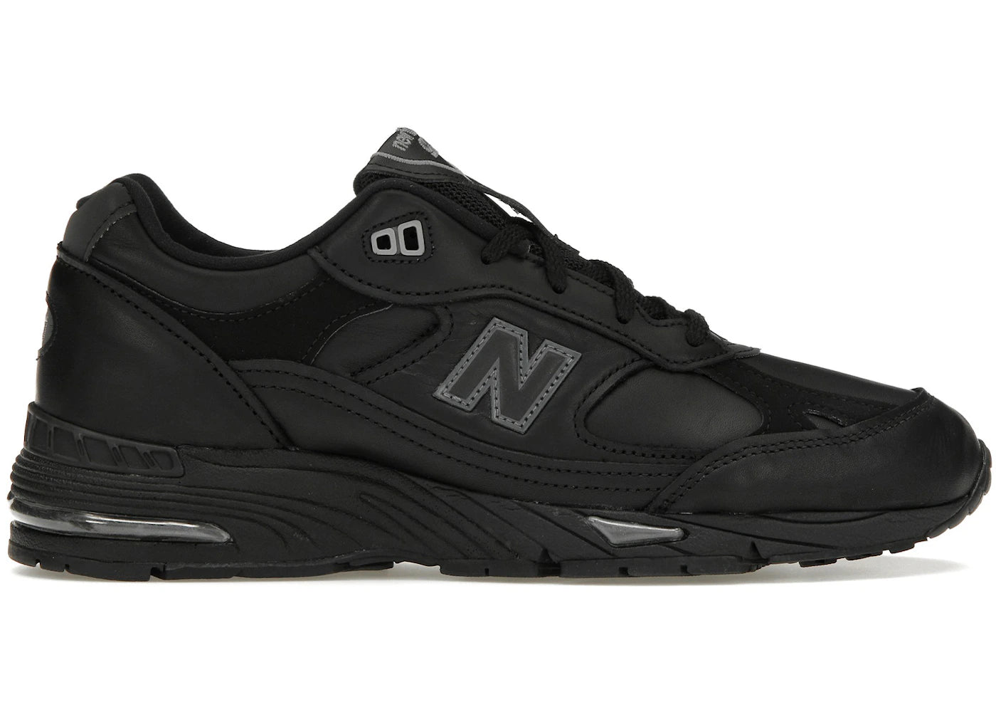 New Balance 991 Leather Black Grey (Women'S)