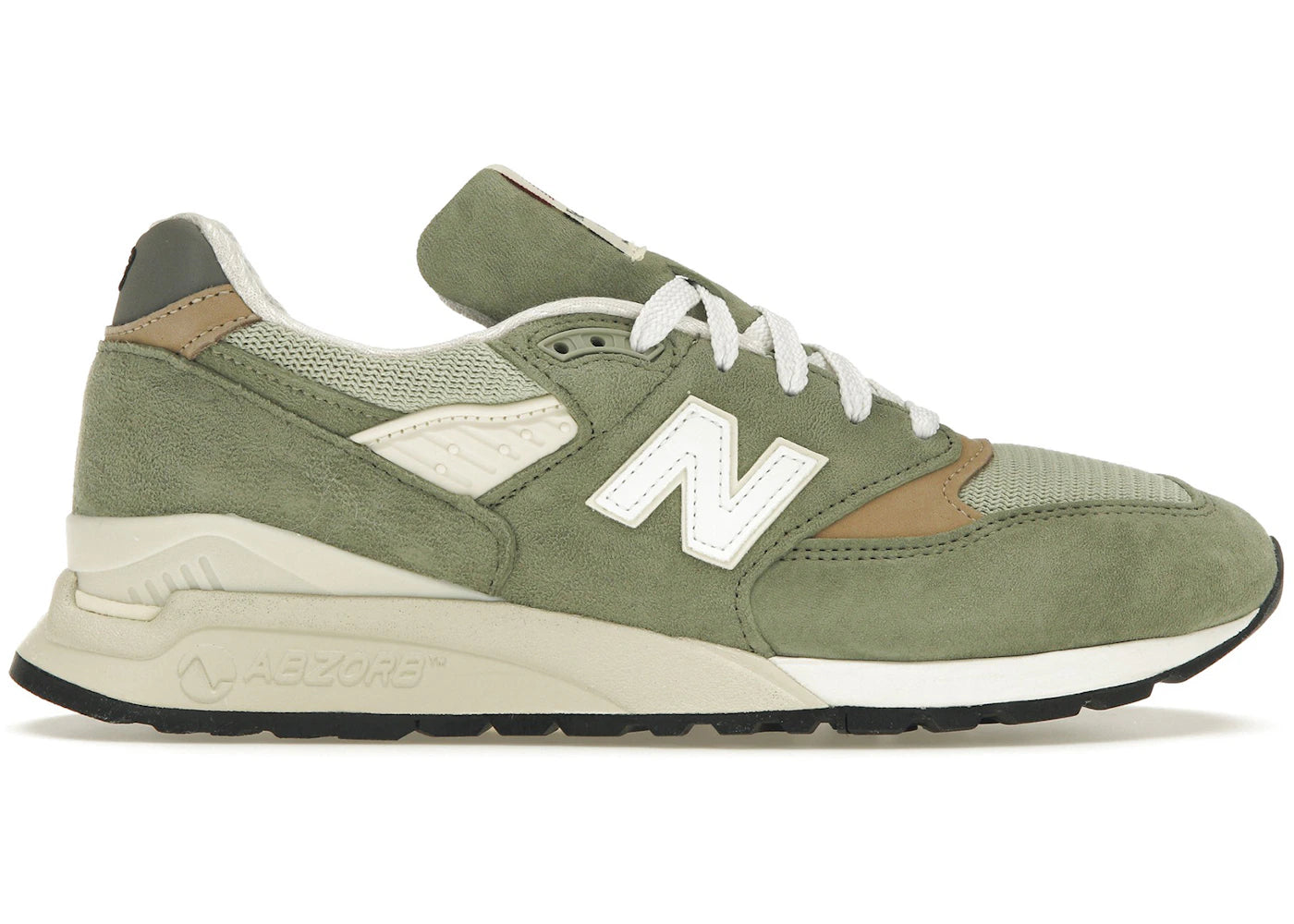 new balance 998 miusa teddy santis olive incense