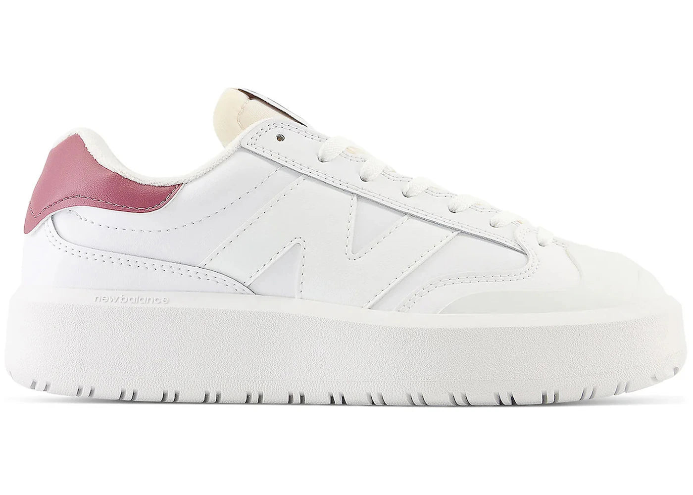 New Balance Ct302 White Washed Burgundy