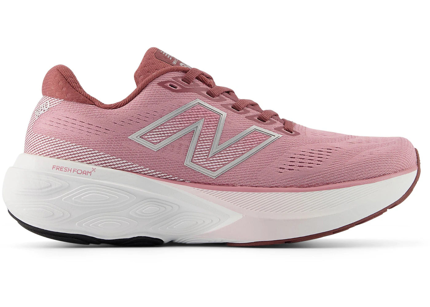 New Balance Fresh Foam 880V15 Washed Burgundy Pink Taffy Silver Metallic (Women'S)