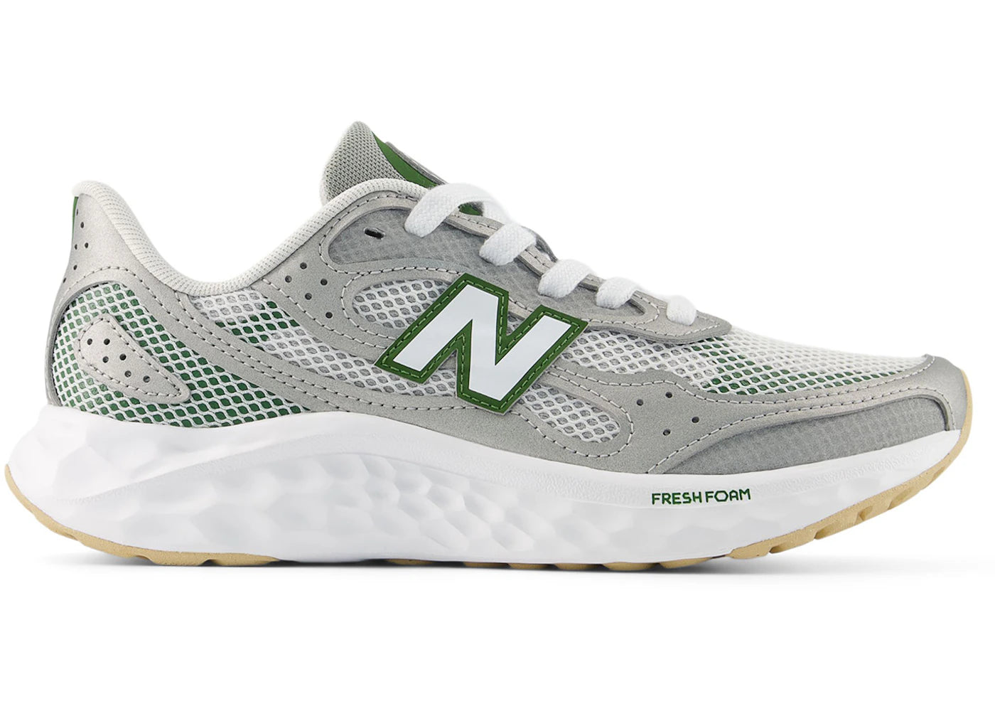 New Balance Fresh Foam Arishi V4 Tiralux Raincloud Silver Metallic Dark Alpine Green (Women'S)