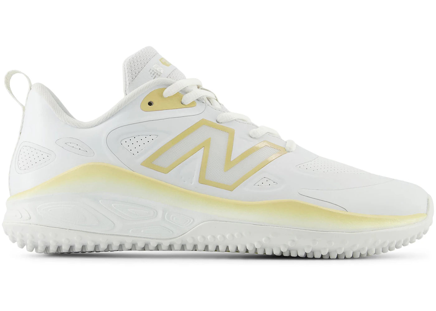 New Balance Fresh Foam Velo V4 Turf Trainer White Team Gold (Women'S)