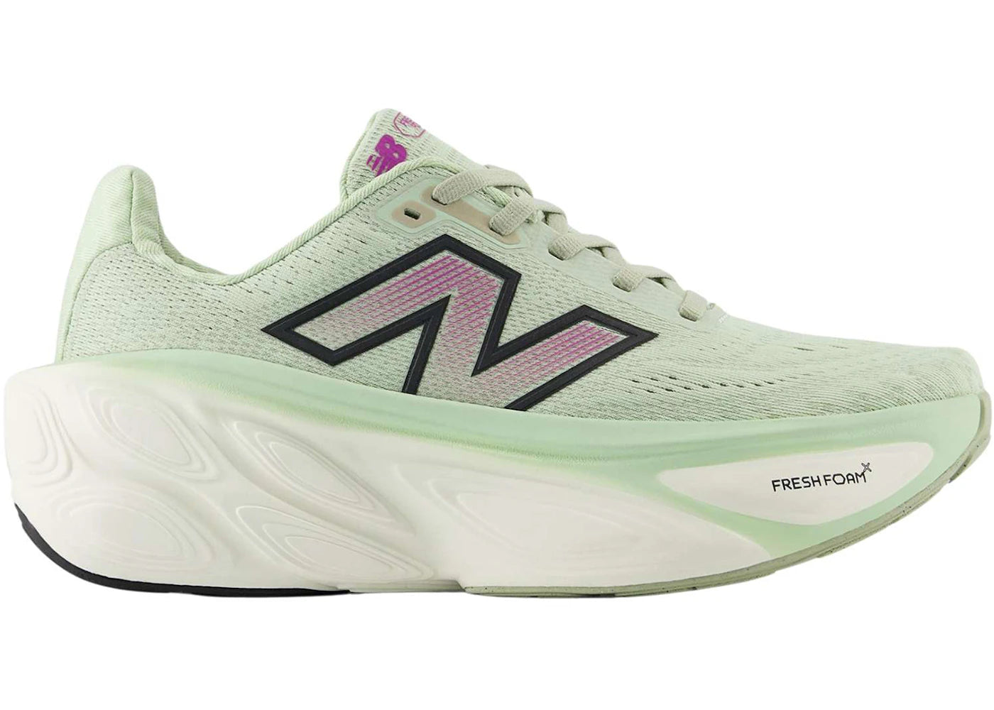 New Balance Fresh Foam X More V5 Natural Mint Purple Fuchsia Black (Women'S)