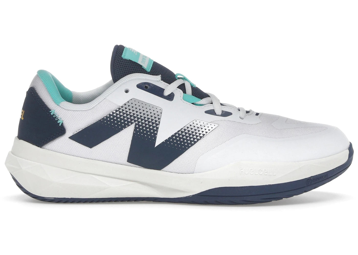 New Balance Fuelcell 796V4 Padel White Navy Cyber Jade