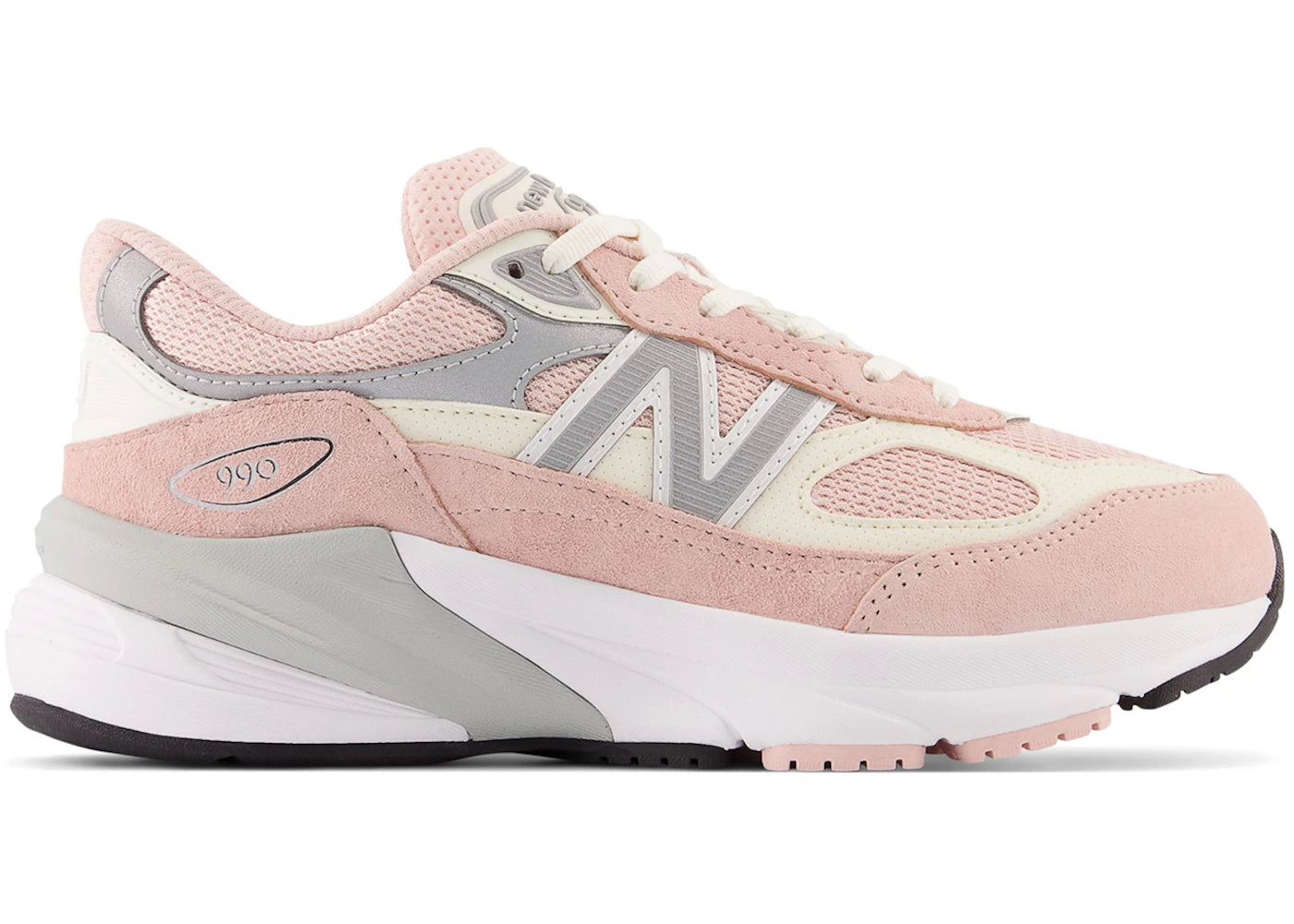 new balance fuelcell 990v6 pink haze white (gs)