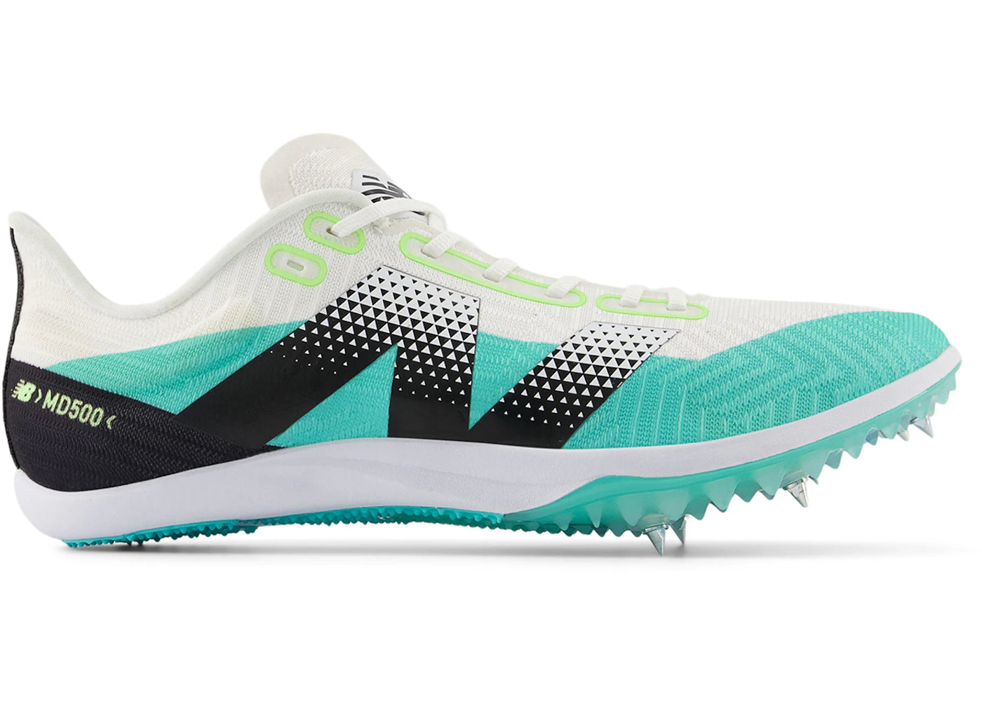 New Balance Fuelcell Md500 V9 White Cyber Jade Black (Women'S)