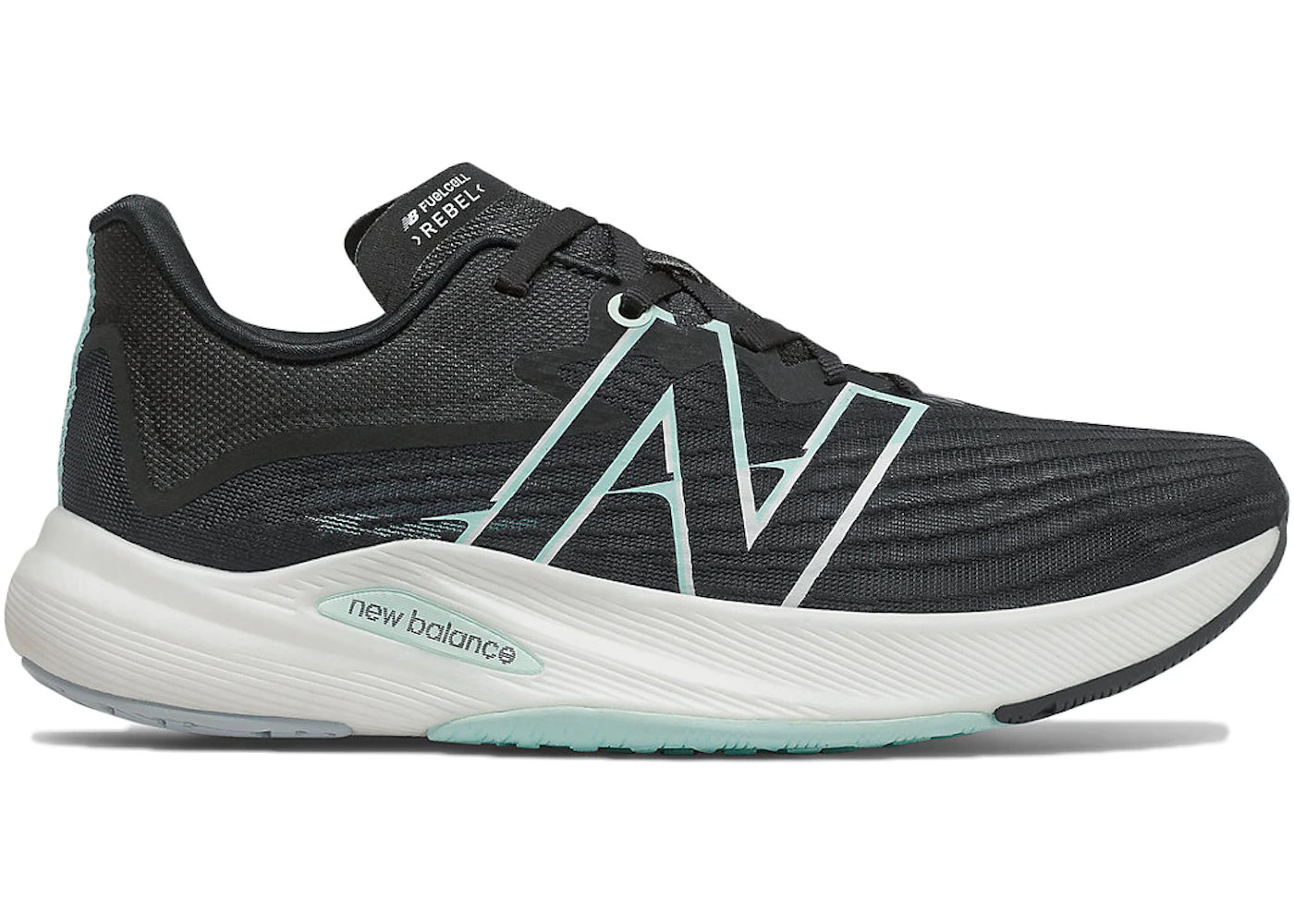 New Balance Fuelcell Rebel V2 Black White Mint (Women'S)