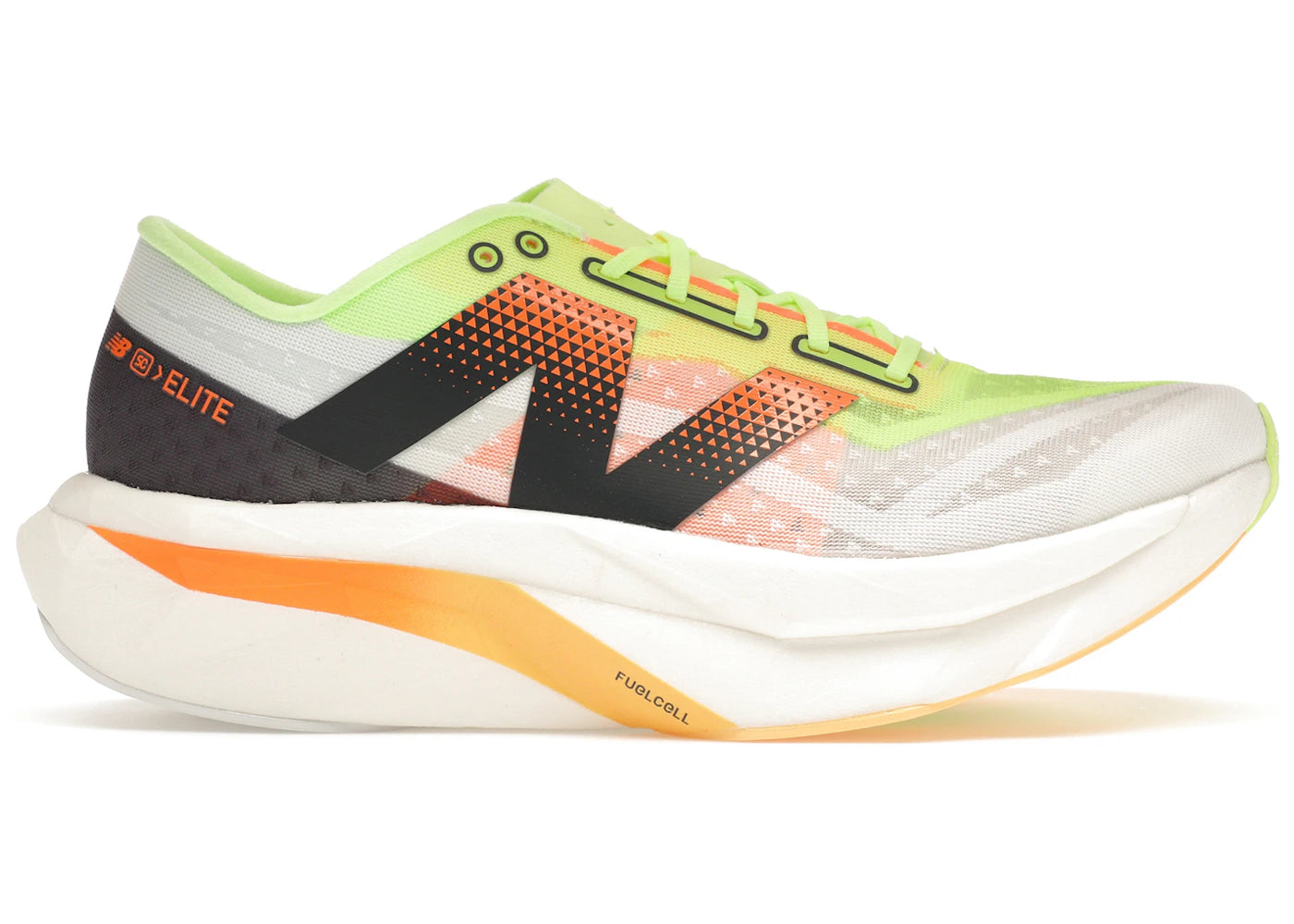 New Balance Fuelcell Supercomp Elite V4 White Bleached Lime Glo Hot Mango (Women'S)