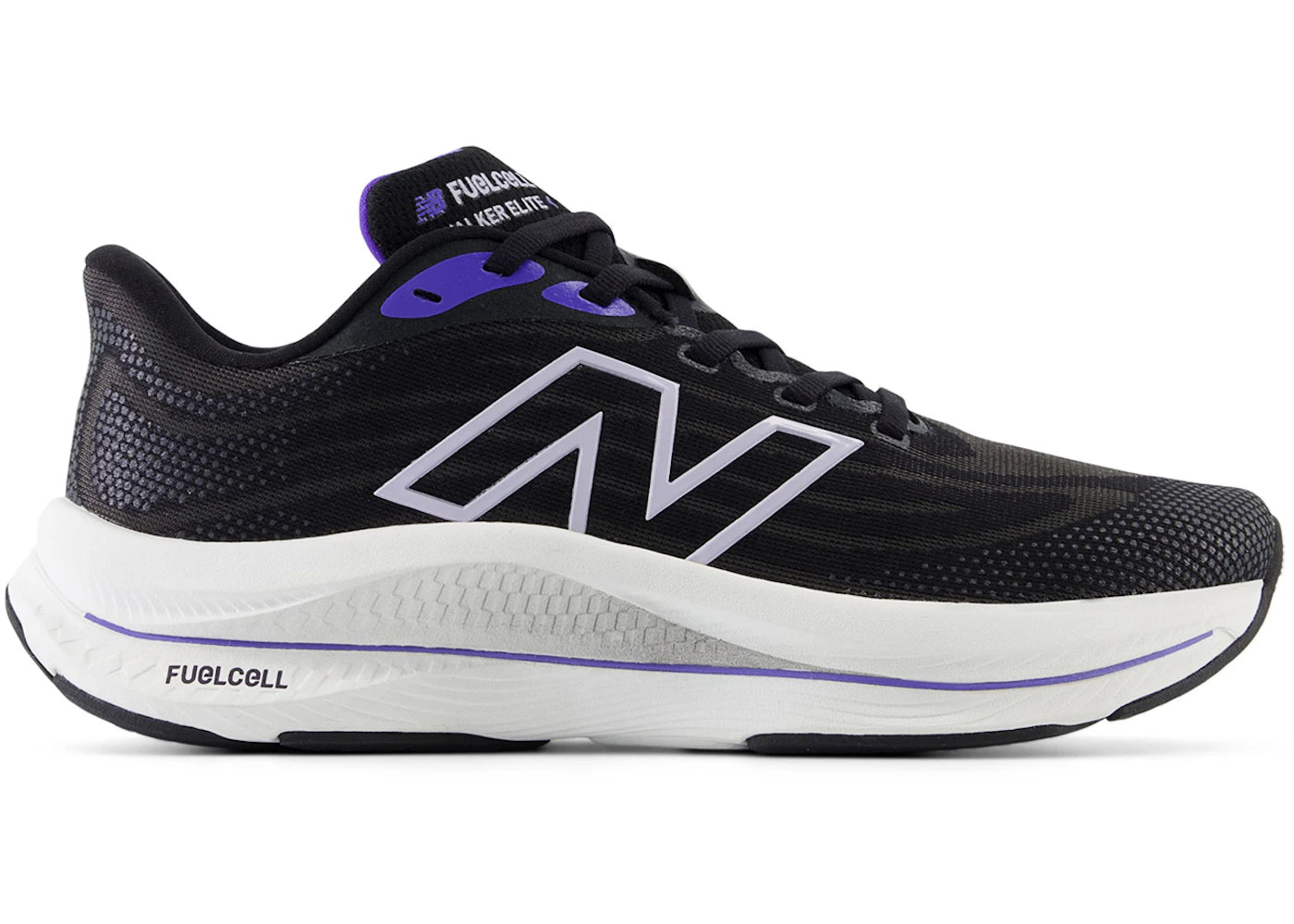 New Balance Fuelcell Walker Elite Black Electric Indigo Grey Violet (Women'S)