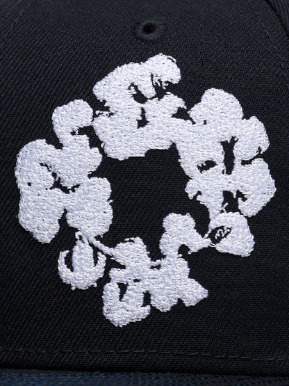 Denim Tears Cotton Wreath New Era 59fifty Fitted Cap Navy