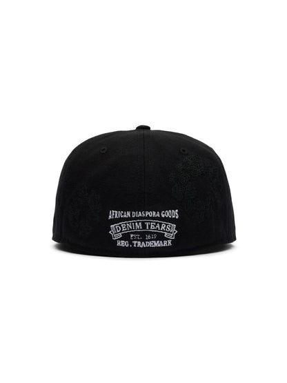 Denim Tears Mono Wreath New Era 59fifty Fitted Cap Black
