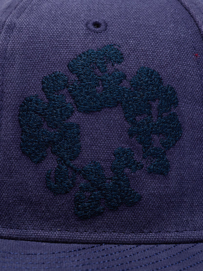 Denim Tears Mono Wreath New Era 59fifty Fitted Cap Washed Indigo
