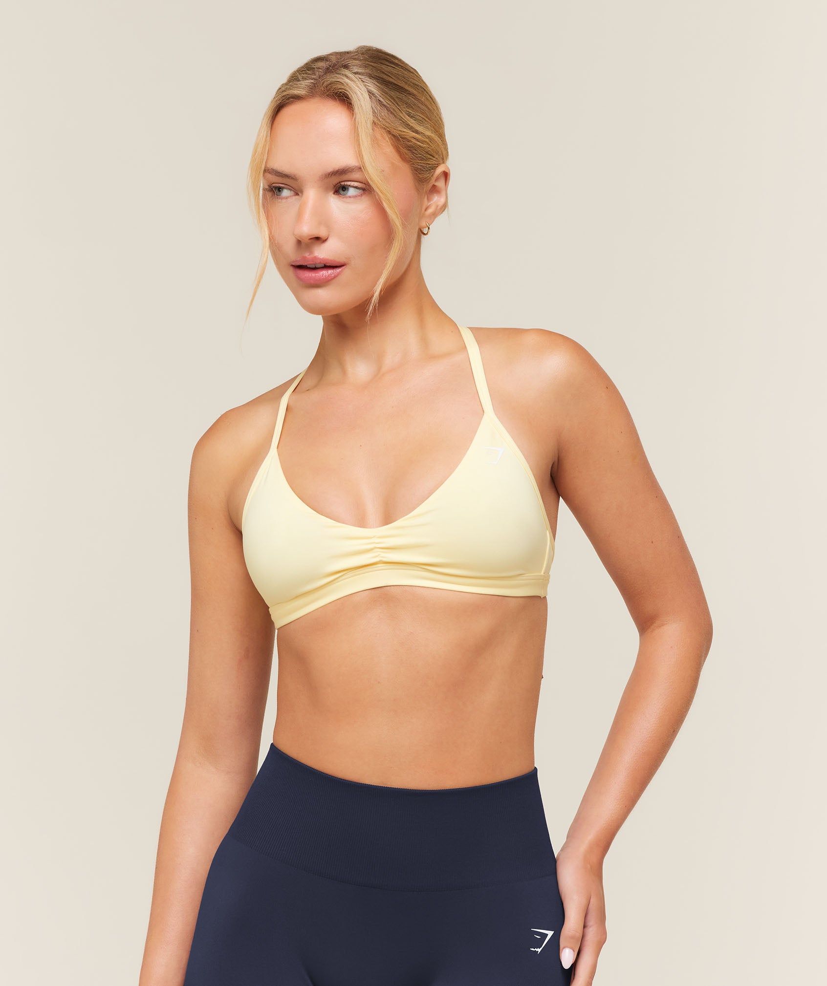 Women's Gymshark Minimal Sports Bra 2.0 Butter Yellow