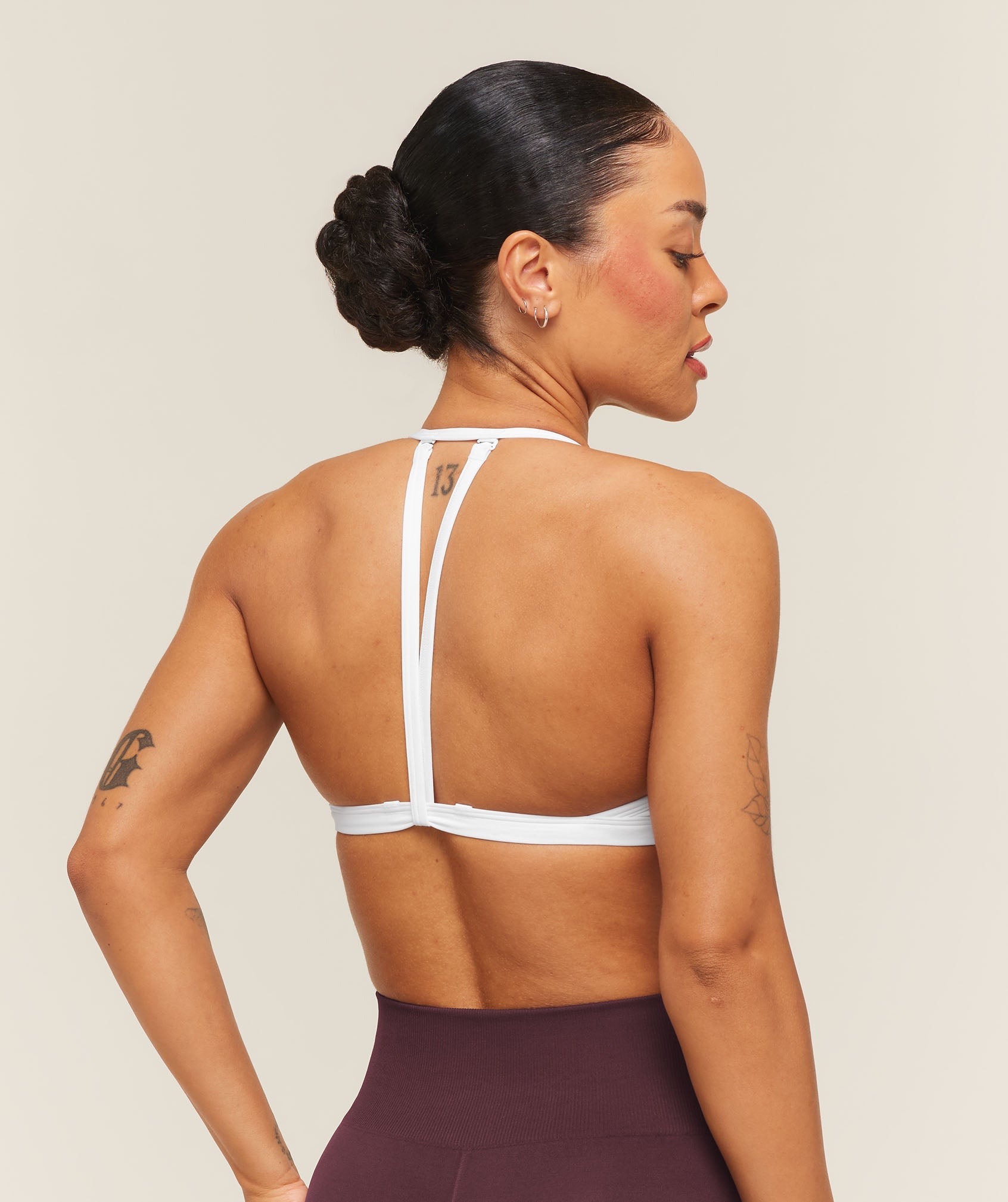 Women's Gymshark Minimal Sports Bra 2.0 White