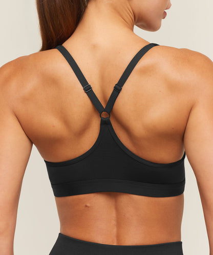 Women's Gymshark Ruched Sports Bra 2.0 Black