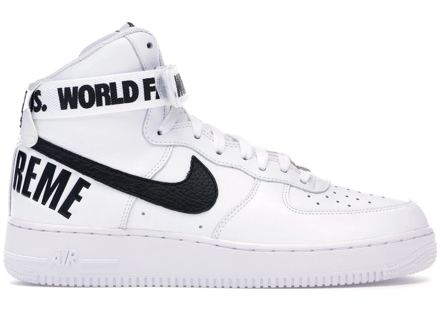 nike air force 1 high supreme world famous white