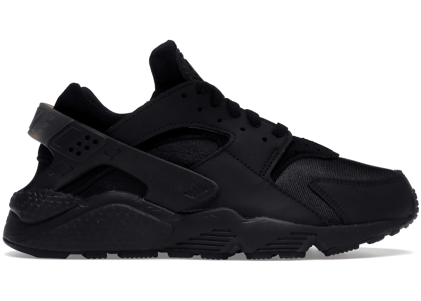 nike air huarache black anthracite heel tab (women's)
