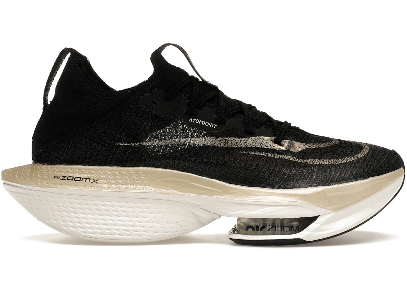 Nike Air Zoom Alphafly Next% 2 Black Metallic Gold Grain (Women'S)