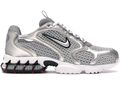 Nike Air Zoom Spiridon Cage 2 in Metallic Silver, front