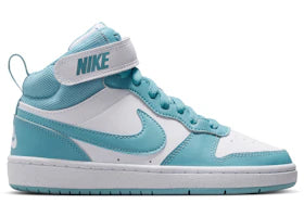 Nike Court Borough Mid 2 White Denim Turquoise (Gs)