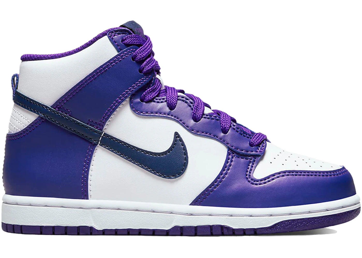 Nike Dunk High Electro Purple Midnght Navy (Ps)