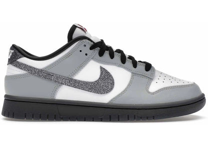 Nike Dunk Low LX Glitter Swoosh White Light Smoke Grey Women's, front