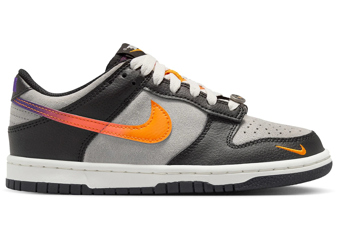 Nike Dunk Low Medium Grey Black Orange Peel (Gs)