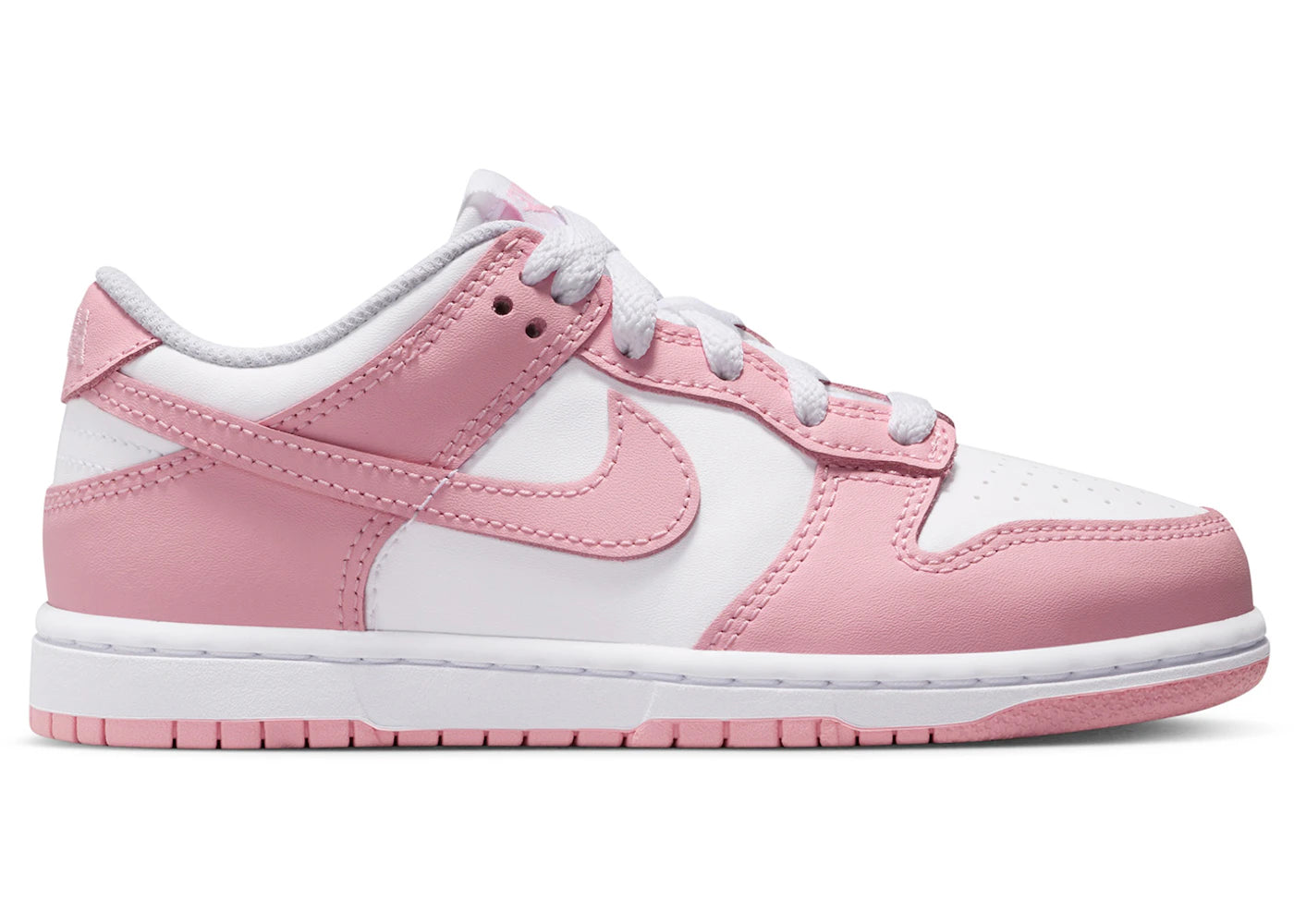 Nike Dunk Low White Medium Soft Pink (Ps)