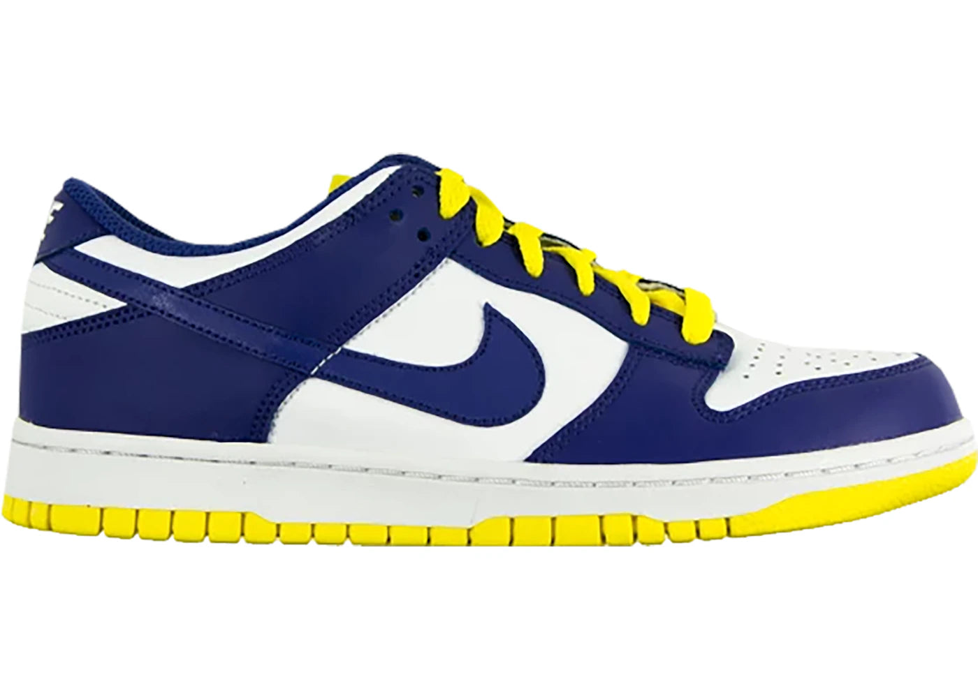 Nike Dunk Low White Wicked Purple Vibrant Yellow (Women'S)
