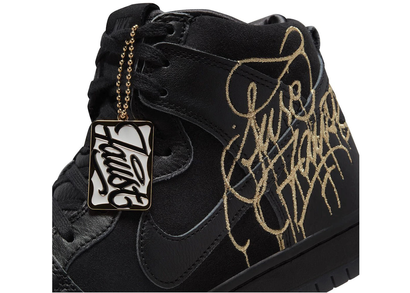 Nike Sb Dunk High Faust Black Gold Special Box