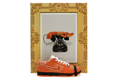Nike SB Dunk Low Concepts Orange Lobster Special Box, side profile