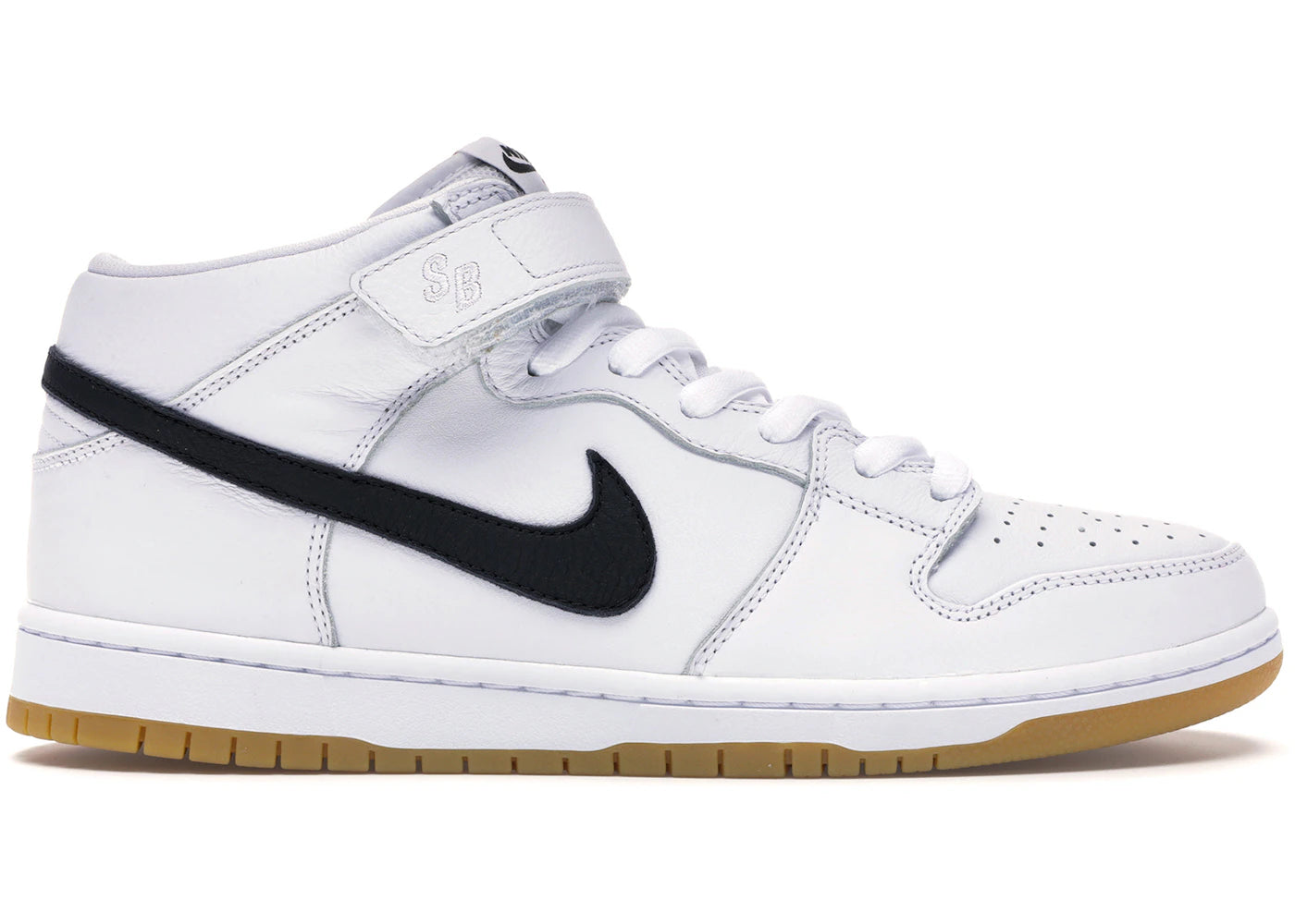 Nike Sb Dunk Mid Orange Label White