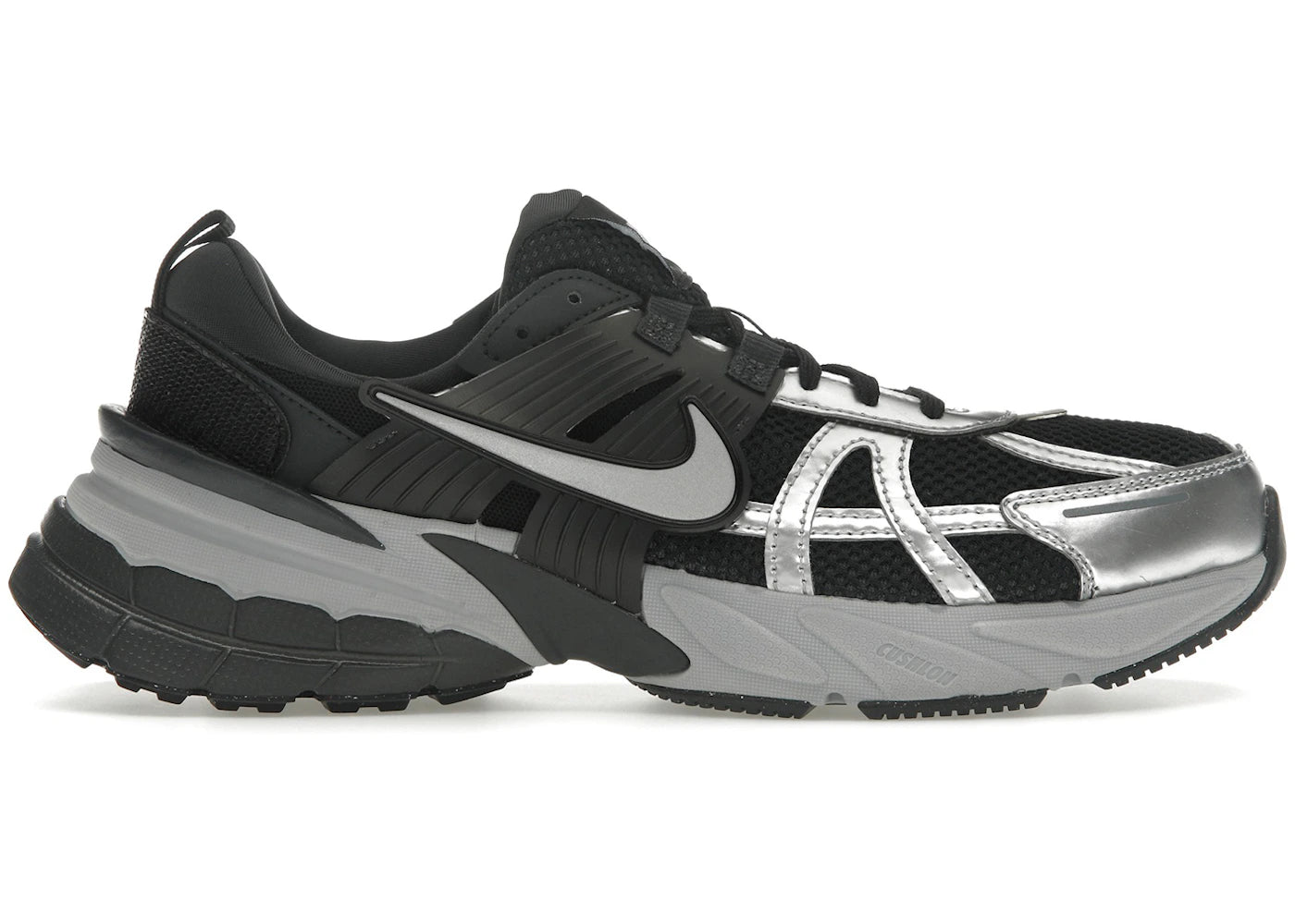 Nike V2K Run Black Metallic Silver (Women'S)