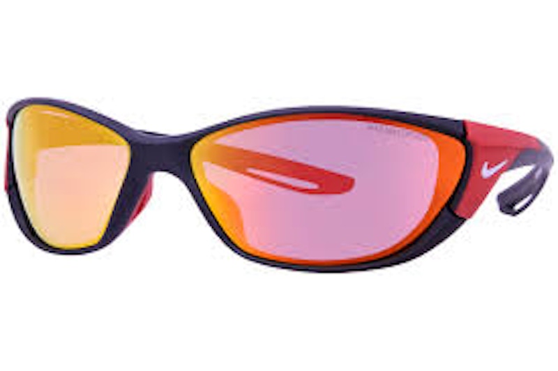 Nike Zone Sunglasses Matte Black/Red Mirrored (Dz7358-011)