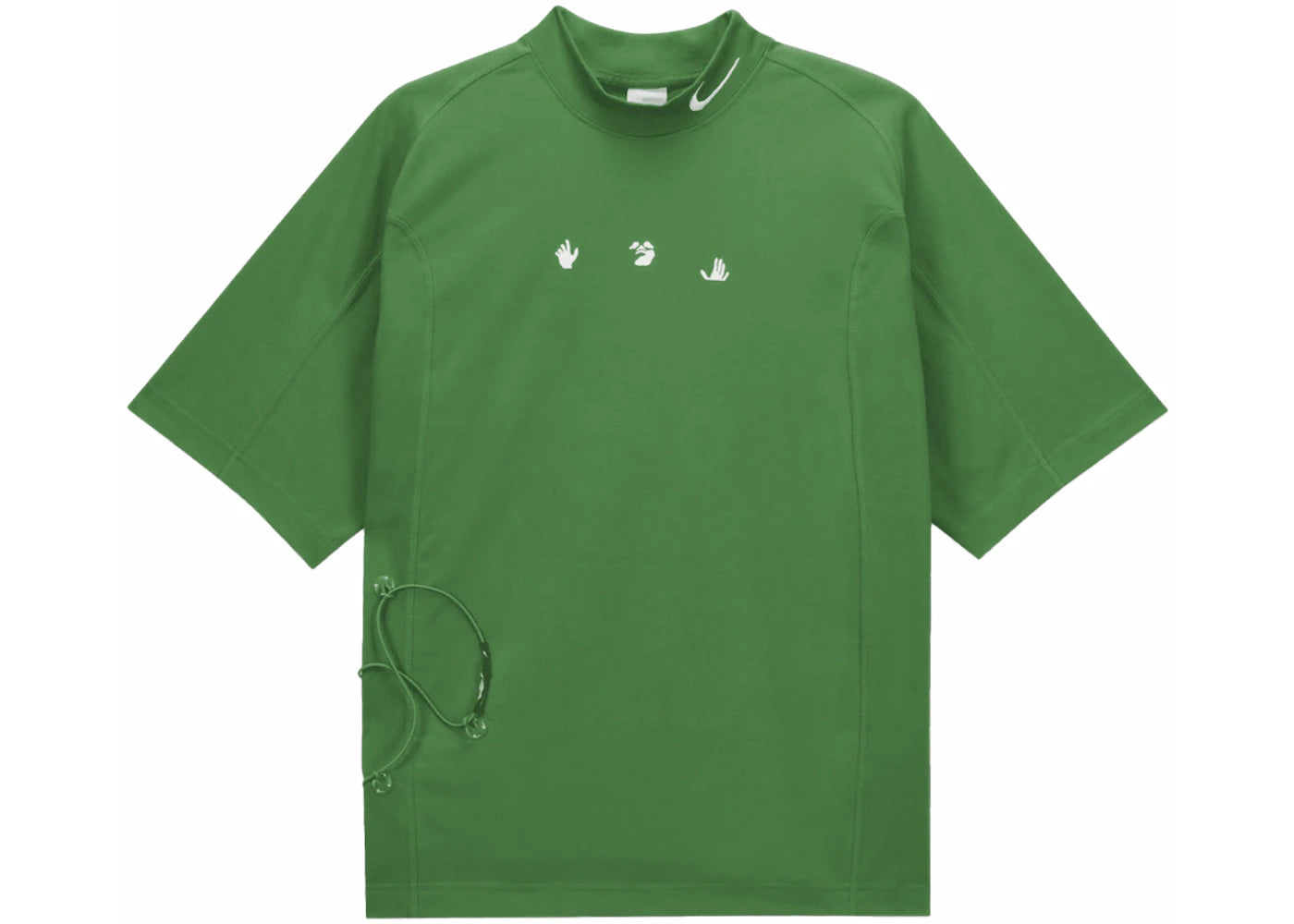 nike x off-white short sleeve top (asia sizing) green