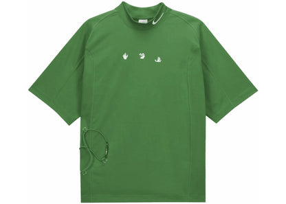nike x off-white short sleeve top (asia sizing) green