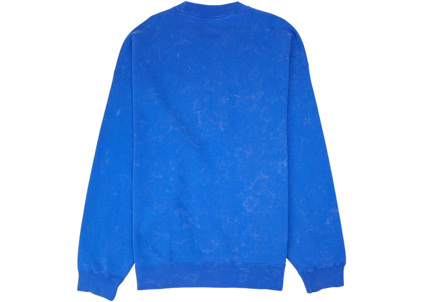 nike x stussy acid wash crew fleece blue