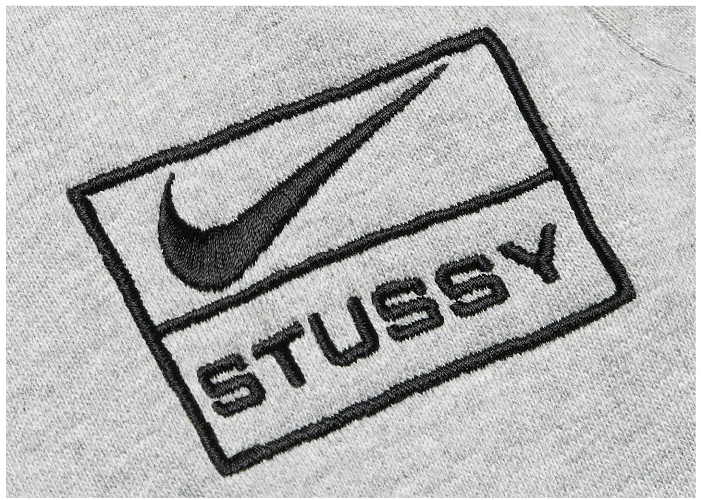 nike x stussy fleece sweatpants grey