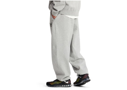 nike x stussy fleece sweatpants grey